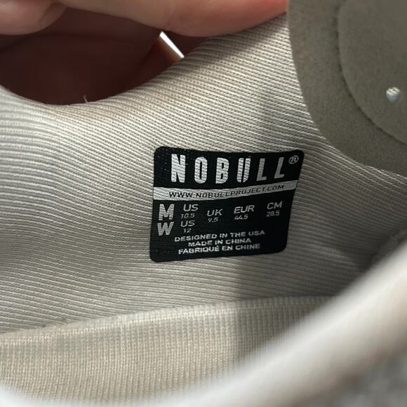 NOBULL SuperFabric Trainer Sneakers Unisex M10.5/W12 Gray Low Top Athleisure - Picture 5 of 9